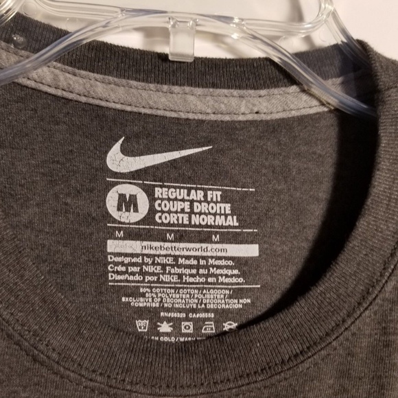 Nike T-Shirt Regular Fit Next Level Gray Size M - Picture 5 of 5